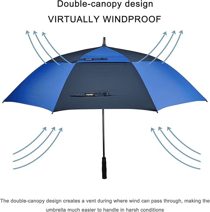 G4Free 47/54/62/68/72 Inch Automatic Open Golf Umbrella Oversize Extra Large - Image 2