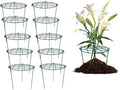 MTB Supply 10 Pack 16 x 24 inch Peony Cages, Grow Through Plant Support Stakes by MTBSUPPLY
