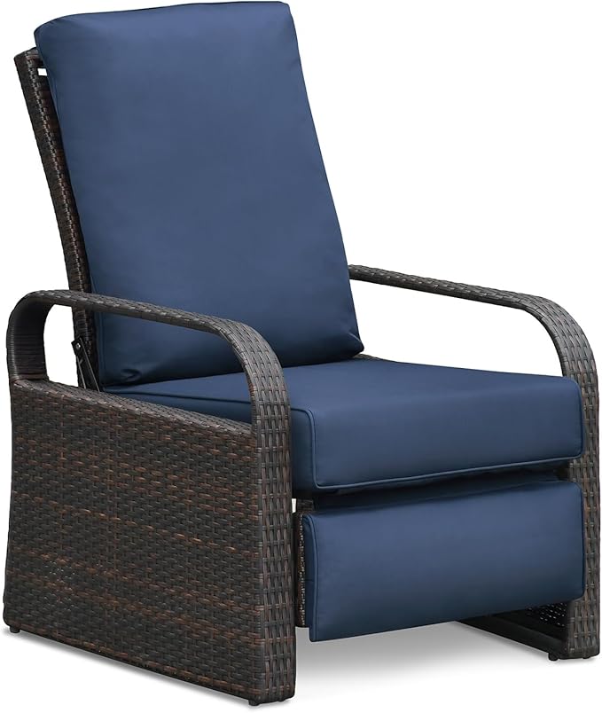 Art to Real Outdoor Wicker Recliner Chair - Image 9