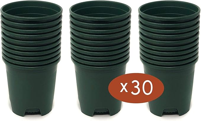 30-Pack Wholesale Nursery Pot in Bulk 5.5 Inch 0.5 Gallon Plastic Planters - Image 5
