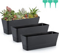 Skelang 3 Pcs Rectangular Plant Pot, Windowsill Container by Skelang