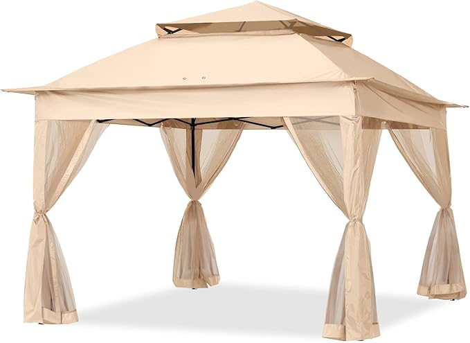 COOSHADE 11x11Ft Easy Pop Up Gazebo Tent Instant Outdoor Canopy Shelter - Image 2