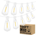 Brightever LED Outdoor String Lights, 100FT Patio Lights by Brightever