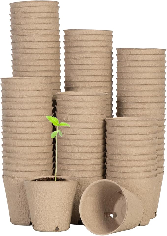 VIVOSUN Peat Pots, 120 Packs 3.15-Inch Seed Starting Pots by VIVOSUN