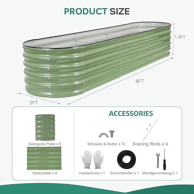 Galvanized Raised Garden Bed - Image 2