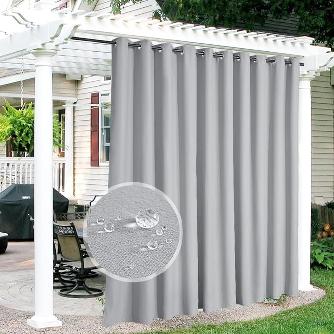 RYB HOME Extra Wide Outdoor Curtains by RYBHOME