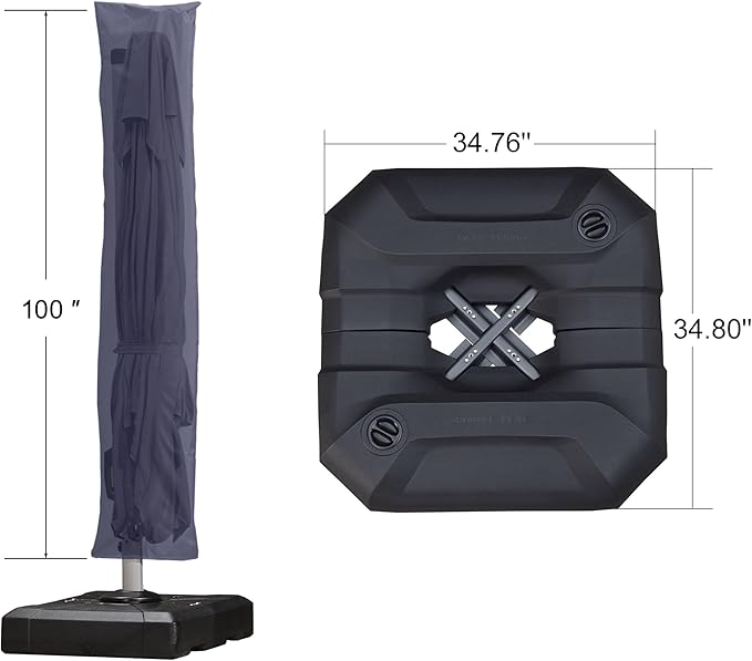 PURPLE LEAF 9'×9' Patio Umbrella - Image 3