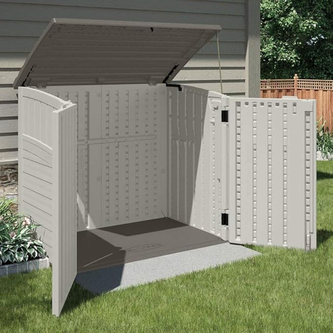 Suncast 3 Pack 34 Cu Ft Capacity Horizontal Outdoor Storage Shed - Image 6