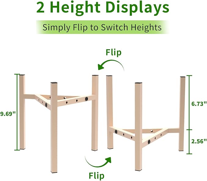 Aripark Plant Stand Indoor Adjustable, Metal Modern Plant Stands, Small Heavy - Image 3