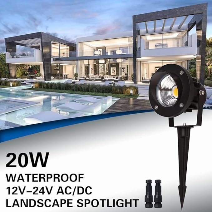 EAGLOD 20W Led Spotlights Outdoor Landscape Lights, Low Voltage Led Landscape - Image 2