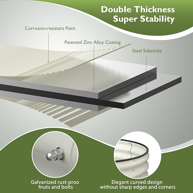Raised Garden Bed Kit, Large Metal Raised Beds - Image 4