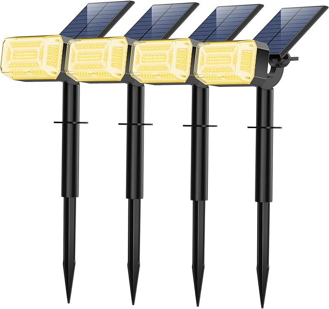 Solar Spot Lights Outdoor, 102 LED Solar Garden Yard Spotlight Waterproof - Image 8