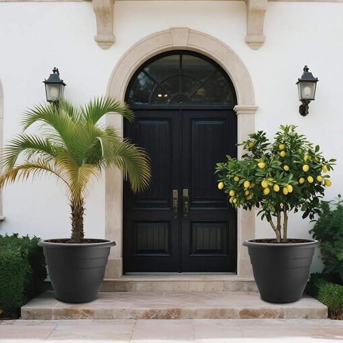 3 Pack 20 Inch Large Plant Pots - Image 6