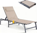 Foldable Chaise Lounge Chair by HOMELYM