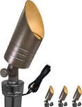 MALORY Brass Landscape Spot Lights, 12V AC/DC Low Voltage LED Landscape Lighting by MALORY