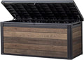 Keter Signature Collection 150 Gallon Resin Deck Box Organization and Storage by Keter
