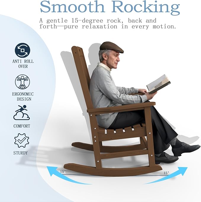 Oversized Rocking Chair, Outdoor Rocking Chair - Image 7