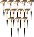 Solar Spot Lights Outdoor Adjustable Beam & PC Light Guide Column, 12 Pack by Unknown