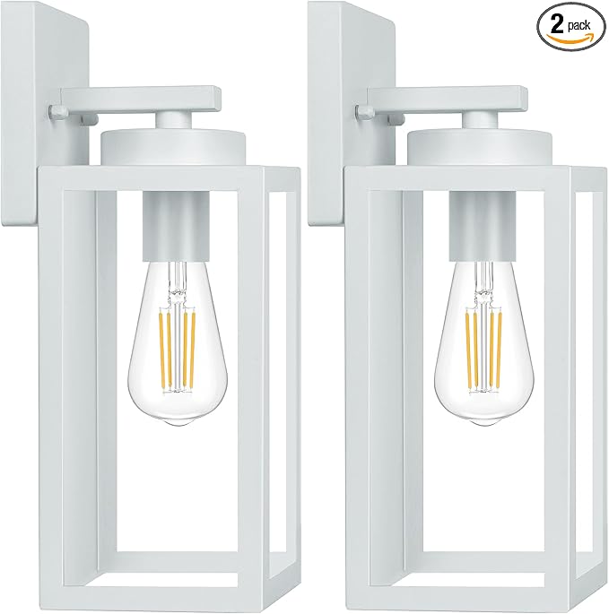 BesLowe 2-Pack Outdoor Wall Light Fixtures, Exterior Waterproof Wall Lanterns by BringYouBrightFuture
