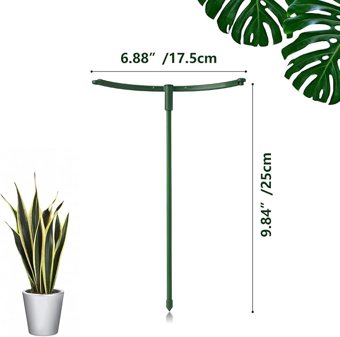 36 Packs Plant Support Stake, Half Round Stackable 3 Tier Garden Flower Support - Image 2