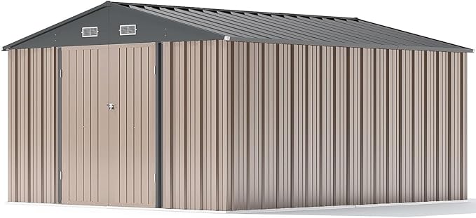 Patiowell 10 x 12 FT Metal Storage Shed - Image 8