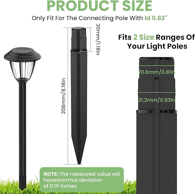 15 Pcs 8.25 Inch ABS Plastic Ground Spikes - Image 2