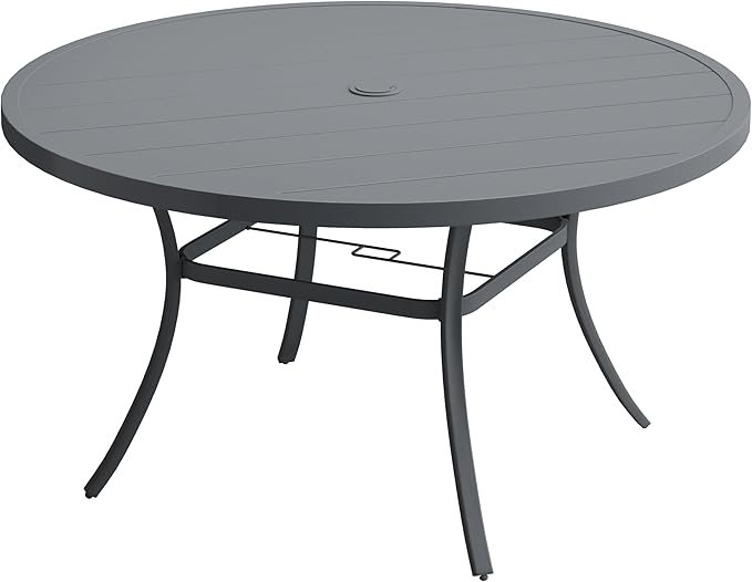 VICLLAX 63" Outdoor Round Patio Table by HOME