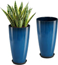 QCQHDU 21 inch Tall Planters for Outdoor & Indoor Plants, Home Decor by QCQHDU