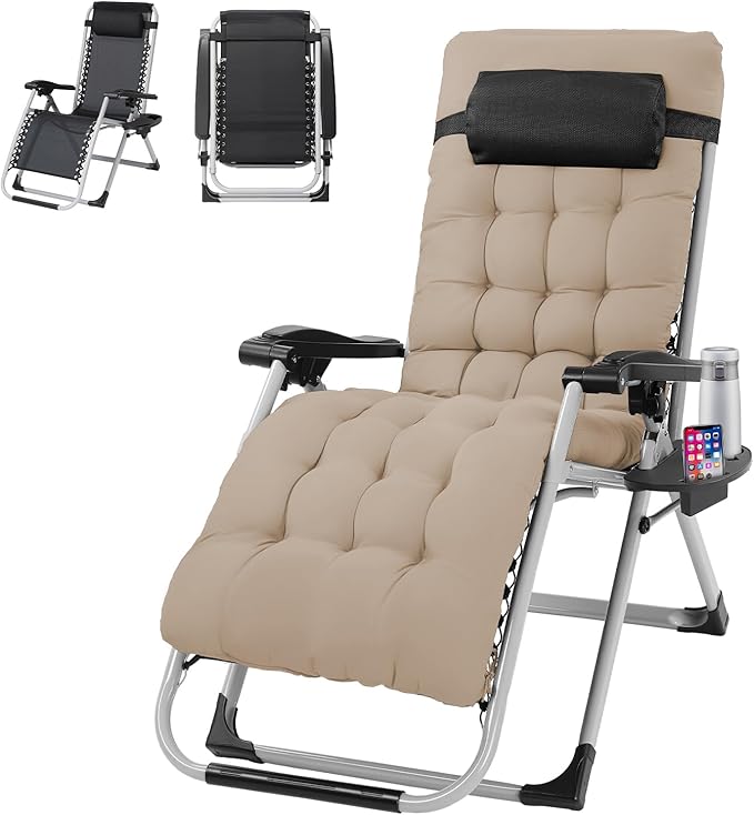 VINGLI Padded Zero Gravity Chair, Lounge Chair by VINGLI