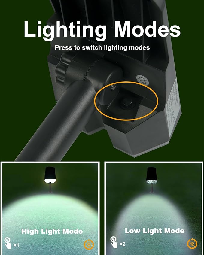 4 Pack Solar Powered Outdoor Spot Lights Outside Waterproof 20 LEDs Landscape - Image 7