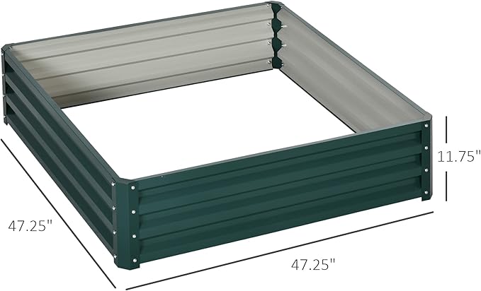 Outsunny Galvanized Raised Garden Bed, - Image 7