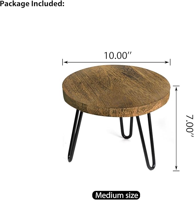 Plant Stand Indoor Outdoor, Wooden plant Stool, Mid Century Plant Stand - Image 3