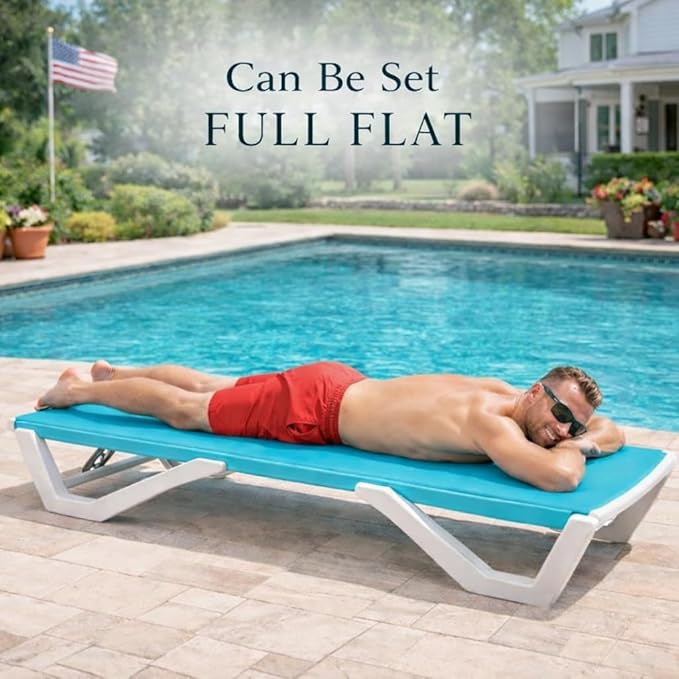 Kozyard Outdoor Chaise Lounge Chair, Full Flat Adjustable Patio Lounger - Image 7