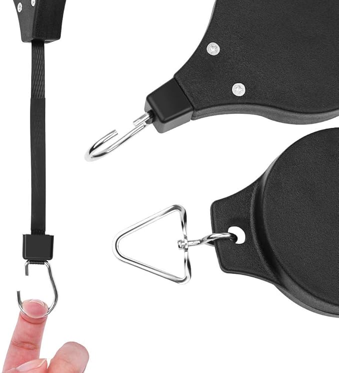 Pack Plant Hook Pulley, Retractable Plant Hanger Easy Reach Hanging Flower - Image 2
