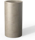 Kante 27.8 Inch Tall Cylindrical Planter, Large Round Plant Pots by Kante