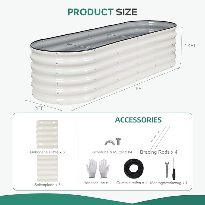 Galvanized Raised Garden Bed - Image 2