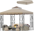 10x10 Canopy Replacement Top Double Tiered Gazebo Cover by Unknown