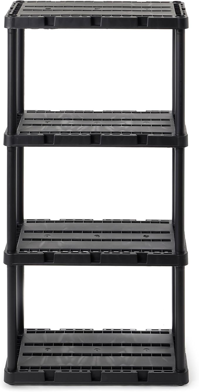 Gracious Living Light Duty Storage Shelves, Knect-A-Shelf 4-Shelf Ventilated by GraciousLiving