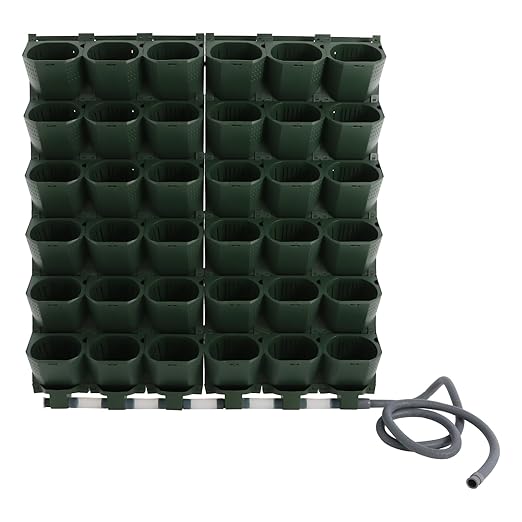 Self Watering Planters with Timer and Rain Sensor, 36-Pocket Wall Mounted - Image 2