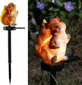 Squirrel Garden Decor Solar Lights Outdoor Decoration Pathway Stakes Decorative by Juliahestia