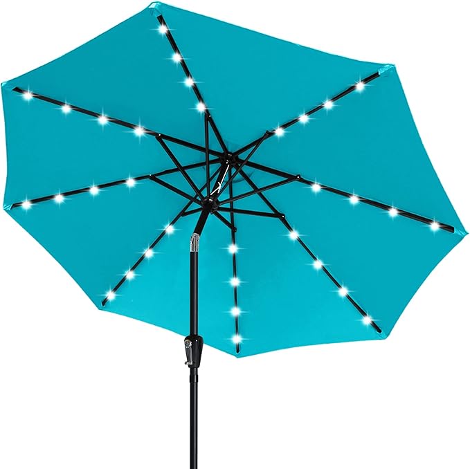 ABCCANOPY 7.5ft Solar 24 LED Lighted Patio Umbrella by ABCCANOPY