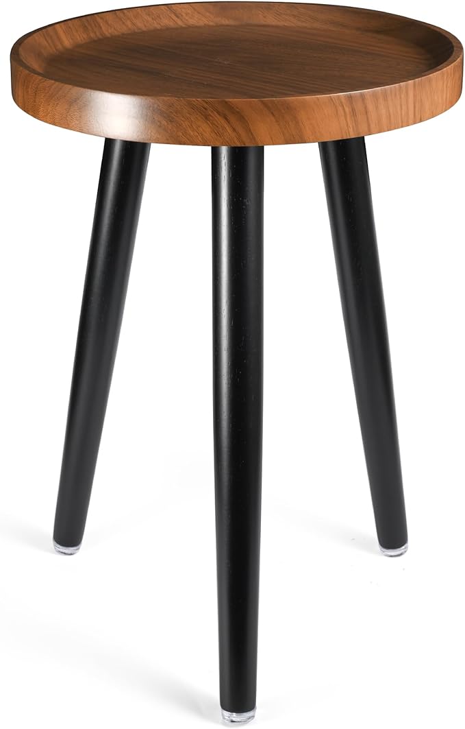 Indoor Plant Stand, Wood Mid Century Plant Table in Walnut Finish, Tall Plant by KGPLOME