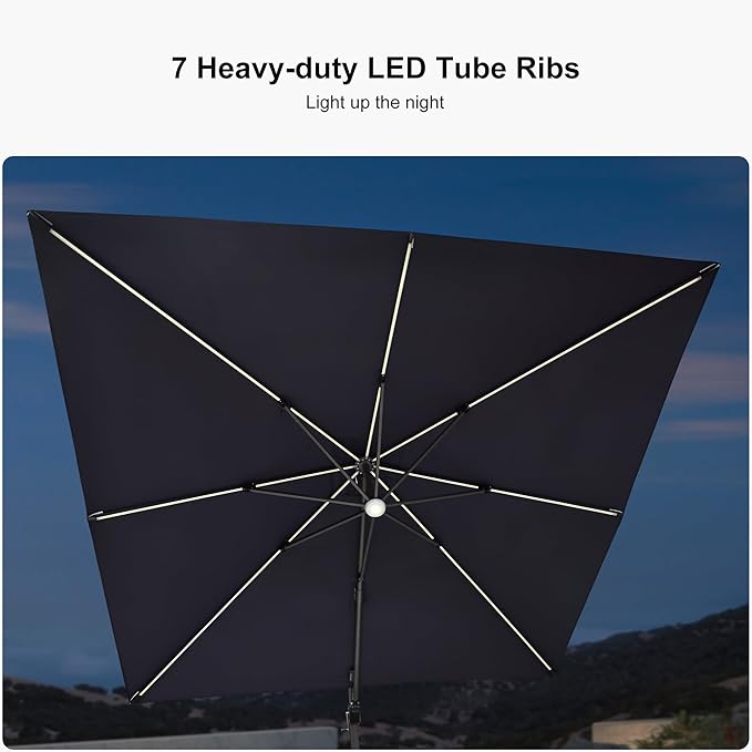PURPLE LEAF 10 Feet Patio Umbrella - Image 5