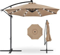 Best Choice Products 10ft Solar LED Offset Cantilever Hanging Market Patio by BestChoiceProducts