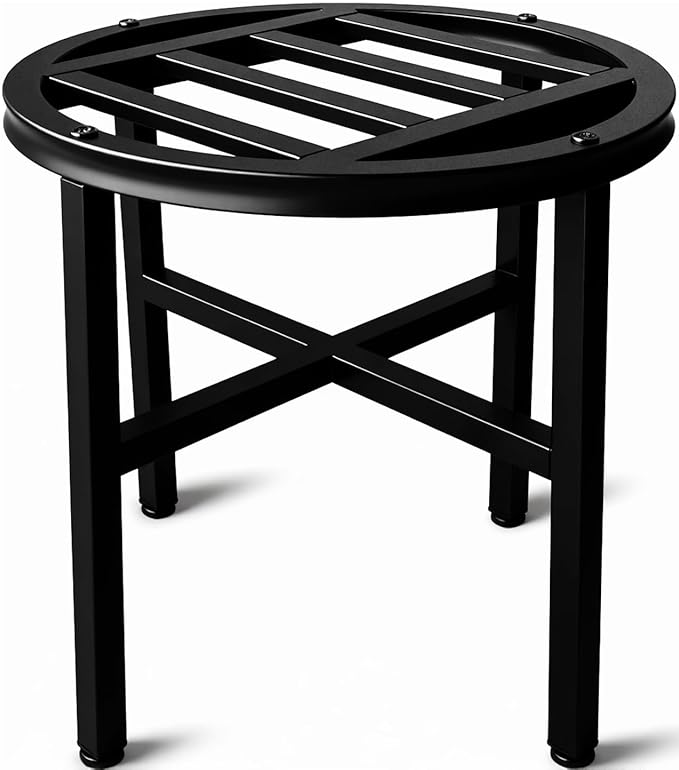 Plant Stand Indoor Outdoor, 13 Inch Tall Metal Plant Stands Riser, Heavy Duty by Hongsane