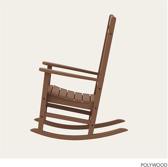 POLYWOOD Presidential Rocking Chair in Teak - Image 5