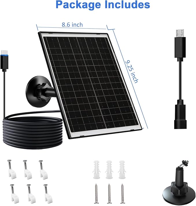 Zivif Solar Panel Charger for Arlo Essential 2K, Essential XL & Spotlight - Image 6