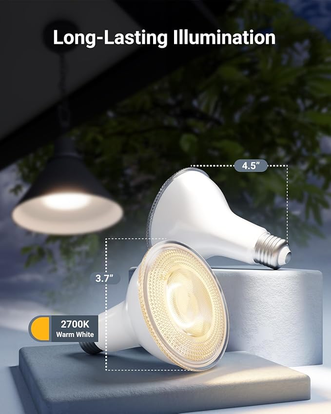 Sunco 2 Pack PAR30 LED Dusk to Dawn Light Bulbs, 850 Lumens, 2700K Soft White - Image 3