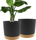 QCQHDU 12 inch Plant Pot, 2 Pack Planters by QCQHDU