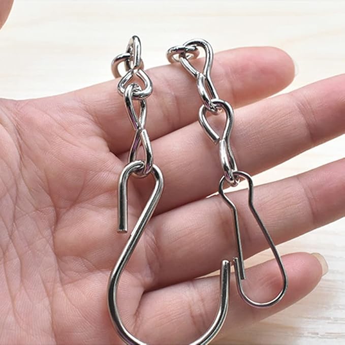 YINGFENG 10 Pack 9.5 Inch Silver Hanging Chains - Image 2
